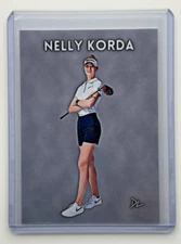 Nelly Korda Limited Edition Artist Signed “LPGA #1” Trading Card 8/10