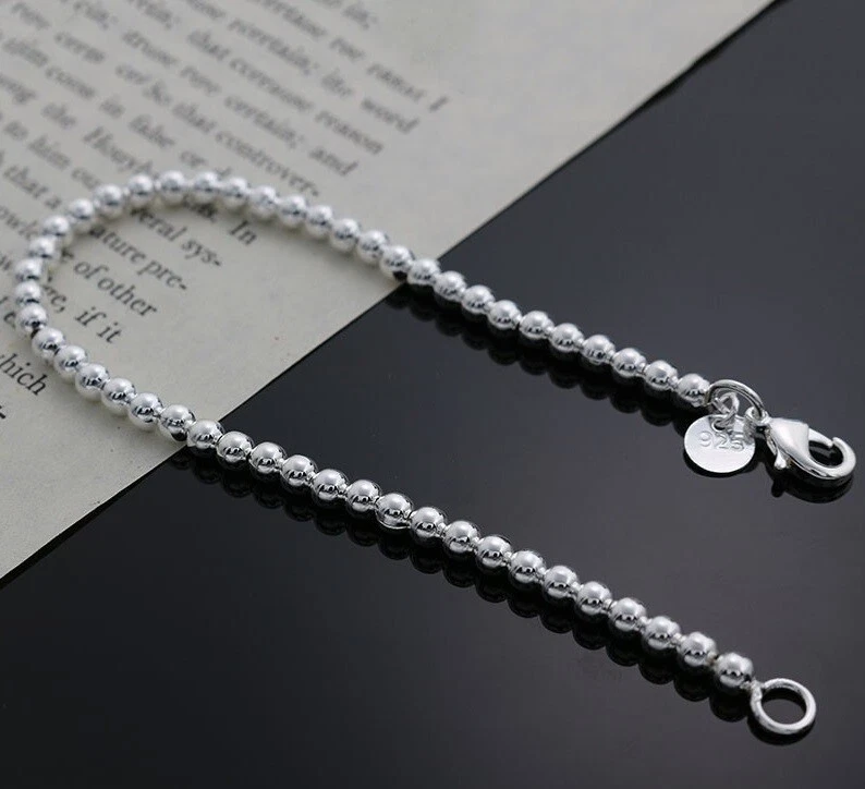 925 Silber Armkette Armband Armkettchen "PERLEN-ZAUBER" in Silber - Edelschmuck - Bild 2 von 3