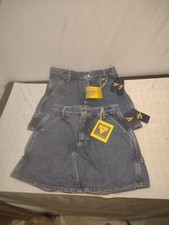 2 Pr Vintage OshKosh B  Gosh Jean Skirts Girls Size 10 USA 80s 90s Denim T24