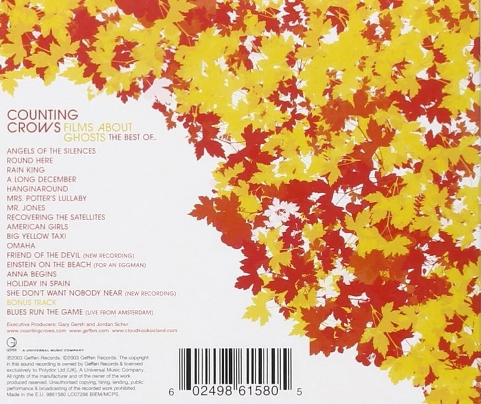 Counting Crows Films About Ghosts-The Best Of CD NEW SEALED 2003 - Image 2 of 3