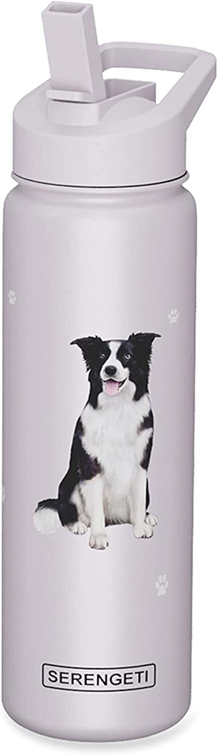 Бутылка для воды E-S Pets из нержавеющей стали 24 унции непроливаемая Бордер-колли 5790₽
