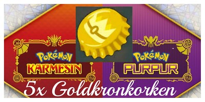 *Goldkronkorken* Item (5 Stück) für Pokemon Karmesin & Purpur 
