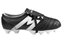 Soccer Cleats Manriquez Authentic Leather Black/White Made in Mexico