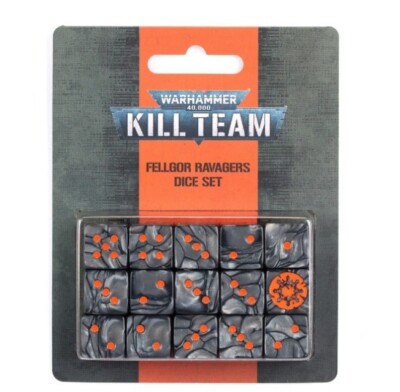 WARHAMMER 40K -  KILL TEAM - FELLGOR RAVAGERS - DICE SET - NIB - NEW - GW