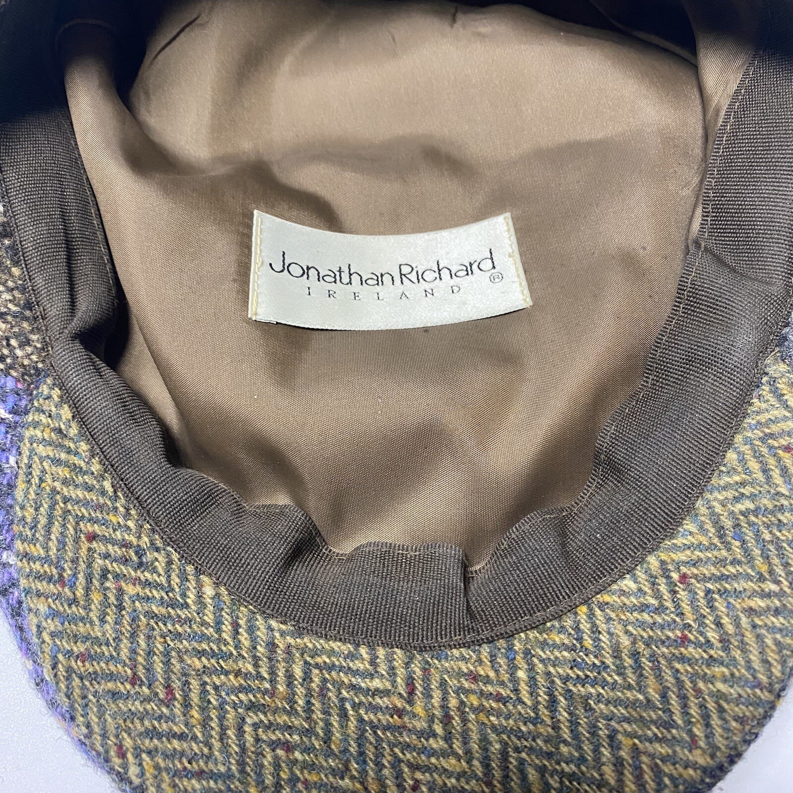 Jonathan Richard Tweed Patchwork Wool Newsboy Fla… - image 5