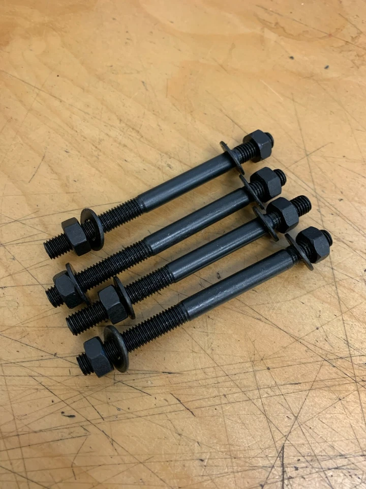 4 x studs for Myford raising blocks with nuts and washers 5/16" BSF