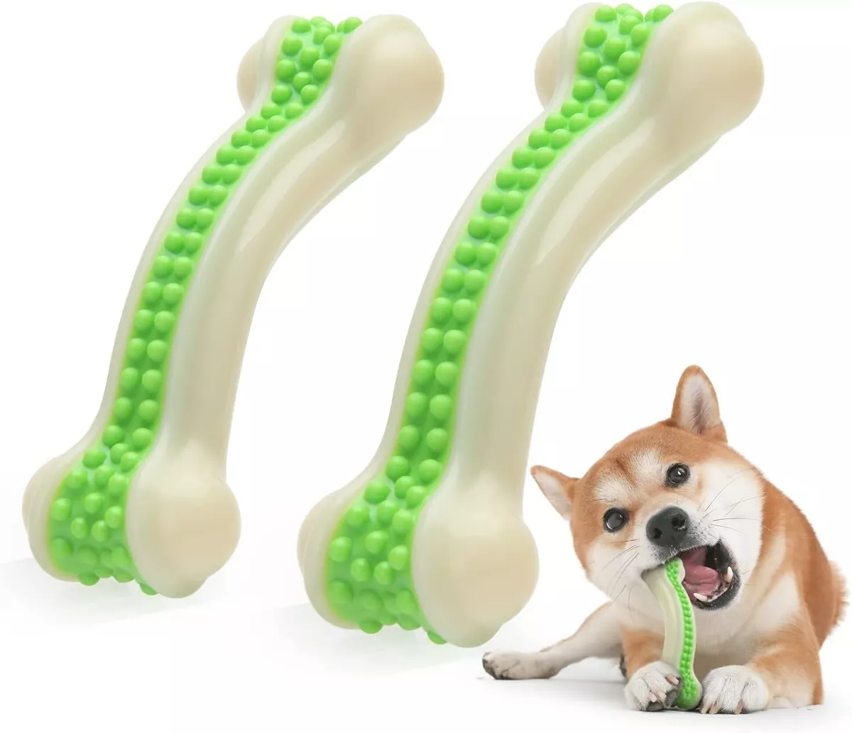 Large 2pack Indestructible Dog Chew Toys for Aggressive chewers