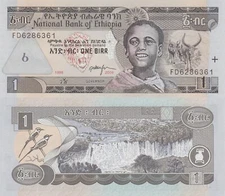 Ethiopia 1 Birr (1998/2006) - Boy/Bird/p-46d, B330a UNC