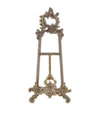 Fotoständer Andenken Flachbild Messing Barock 40 cm zum Aufstellen