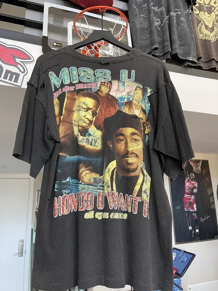 気軽に返品 超希少 90´s 2pac トゥパック 追悼 大判Tシャツ XXXL