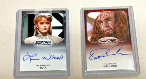 2014 RITTENHOUSE STAR TNG 2-CARD AUTO LOT! KAHLESS YUTA KEVIN CONWAY LISA WILCOX - Afbeelding 1 van 2
