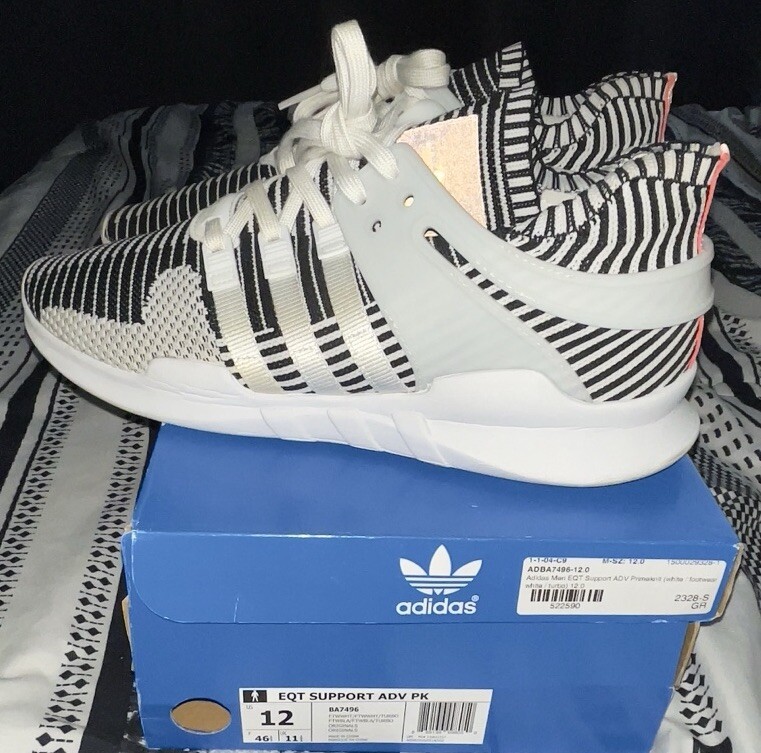 Ba7496 Sneaker Adidas Eqt Support Adv Pk Zebra Size 12 Adidas EQT