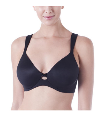 GO2BRAS Smooth Shape Unlined Convertible Bra in Black 34C