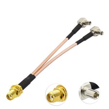 4G LTE Antenna Splitter Cable Dual TS9-SMA for USB Modem Dongle/Security Camara