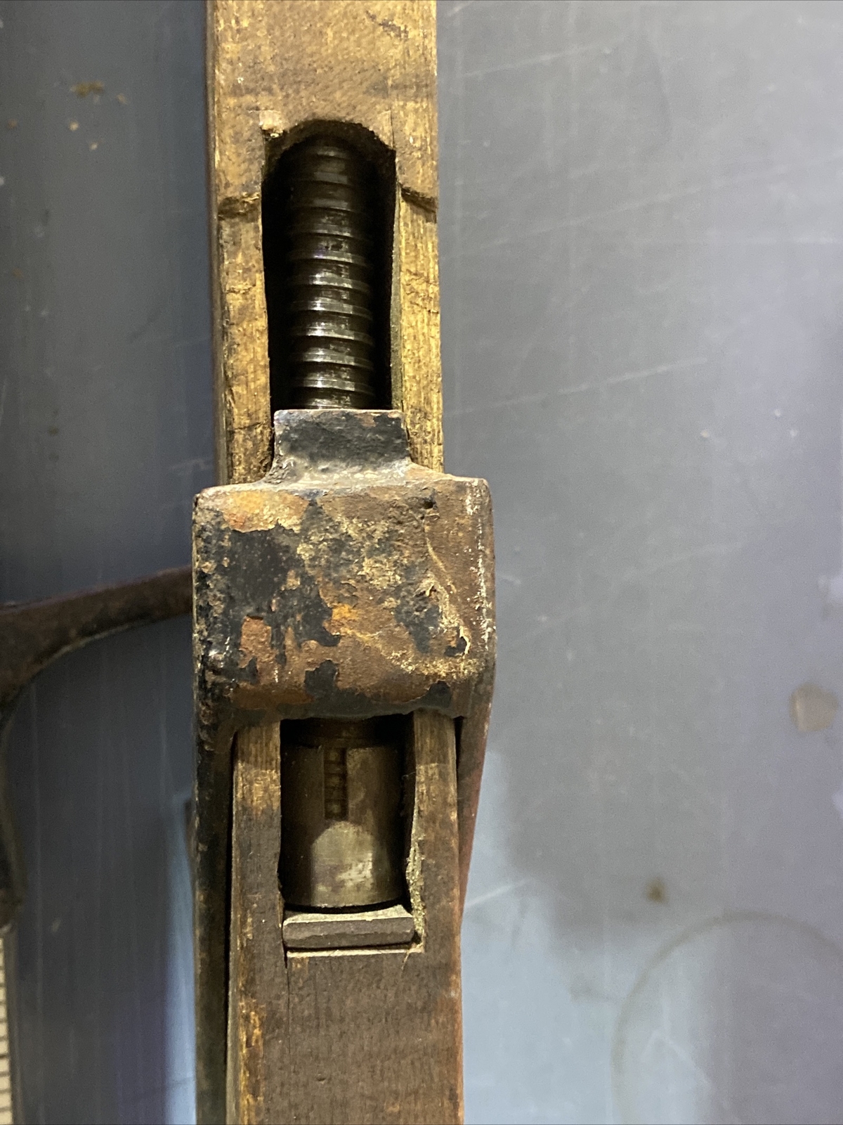 Rare VINTAGE ANTIQUE TRADE MARK PONY WOODEN WOOD BAR CLAMP TOOL SET OF 2 GA eBay