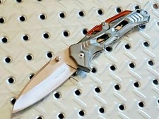 Cool All Metal Spring Assisted Pocket Knife EDC Guys Ladies Hunting Fishing