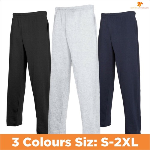 FRUIT of the Loom Da Uomo Leggero Pantaloni Della Tuta Casual Cotone  Morbido Pantaloni Jogging | eBay