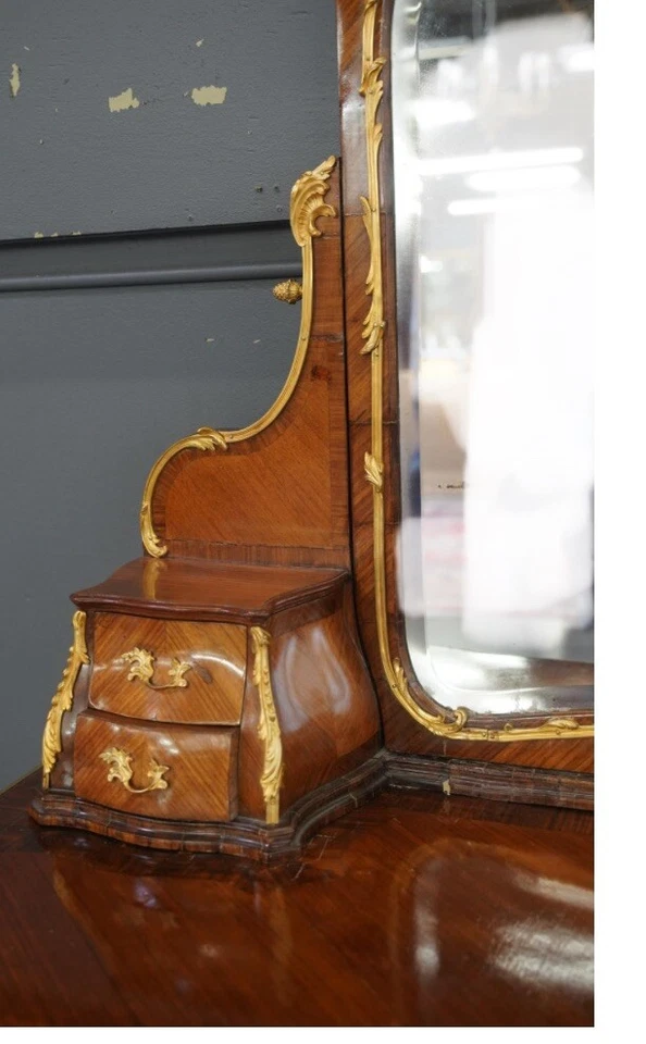Luis XV - Tocador estilo bronce dorado espejo ajustable. ¡OFERTA! Foto 3 de 4