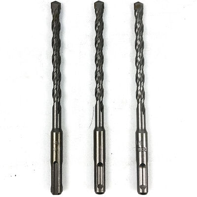 3pk Hammer Drill Bit 5/16'' x 6'' SDS Plus 3.75'' LOC Carbide Tip Concrete Masonry