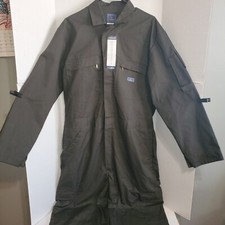 HISEA Men's Long Sleeve work Coveralls Jumpsuit OD Green Large Regular NWT