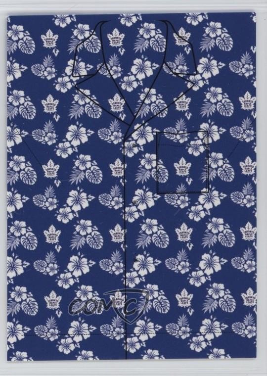 2024 UD Credentials Hawaiian Print Shirts Blue Back 25/25 Auston Matthews #HS-AM