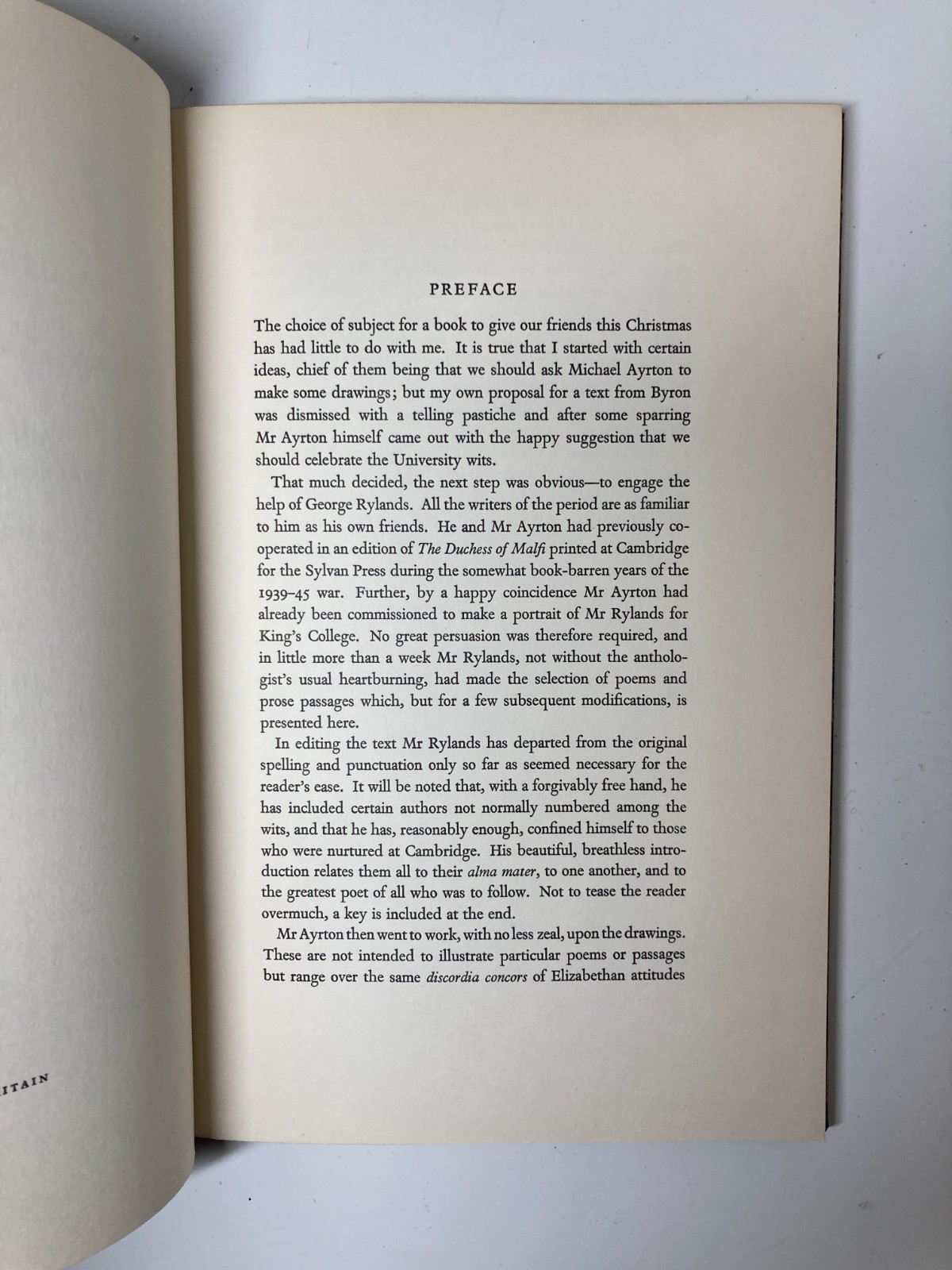 A Distraction of Wits: Limited Edition Elizabethan Anthology (Cambridge, 1958)