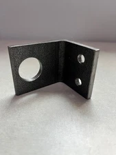 Angle Bracket 2-3/8" threaded holes on 1 side and 1-1" hole on 1 side A36 steel