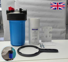 Single Whole House Water Filter System|W/10''x4.5" CTO Jumbo Carbon+Spanner UK