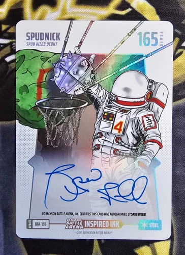 Bo Jackson Battle Arena SPUDNICK Steel Spud Webb Debut Auto BFA-159 Power 165