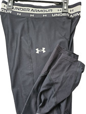 Girls Kids Youth Under Armour NEW Ankle Crop Pants Black Small fitted