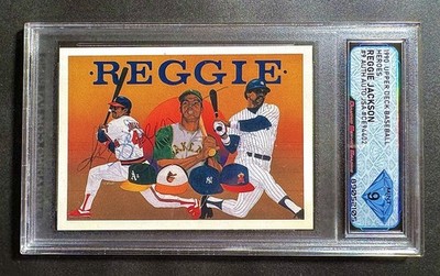 激レア  house グースハウス メンバー 直筆サイン CD Reggie Jackson Signed Auto 1990 Upper Deck Heroes #9 💎DSG 9 Mint