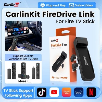 Carlinkit FireDrive Link kabelgebunden CarPlay auf HDMI Adapter für Fire TV Stick 1080P