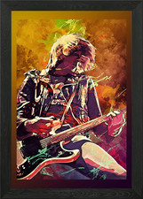 Johnny Ramone Framed Wall Art Poster Canvas Print Picture