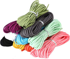 Faux Leather Cord for Jewelry Making 100 Yards 2.6Mm 10 Bundles Colored Suede St