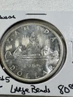 1965 Canada $1 Silver Coin Pointed 5 Large Beads
