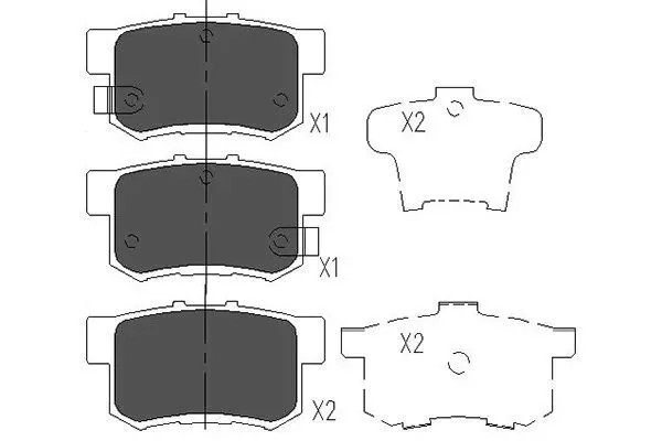 Kavo Parts Kit De Plaquettes De Frein, Frein À Disque Kbp-2009 - Image 2