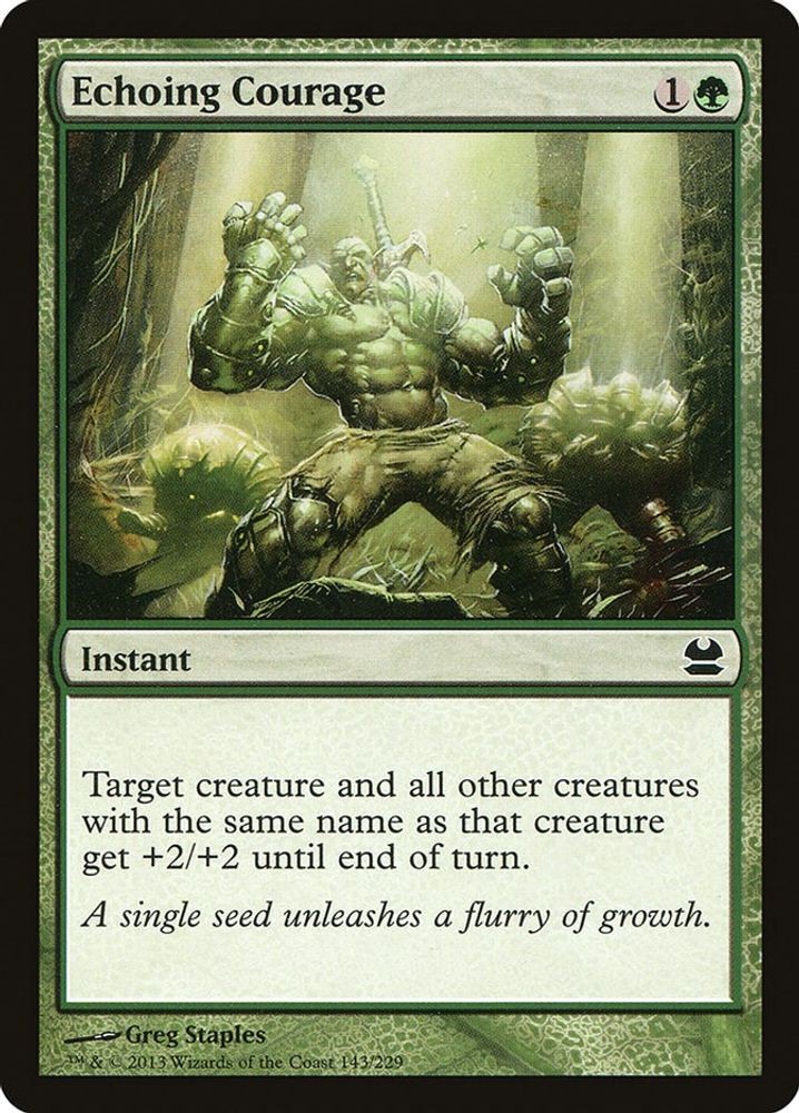 2013 Magic: The Gathering: Modern Masters - Echoing Courage (#143, C, Near Mint)