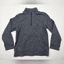 OshKosh B'gosh Kids 5T Pullover Sweater Quarter Zip Gray Mock Neck