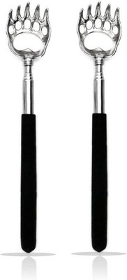 2PCS Back Scratchers, Bear Claw Shaped Extendable Metal Retractable Telescopic H