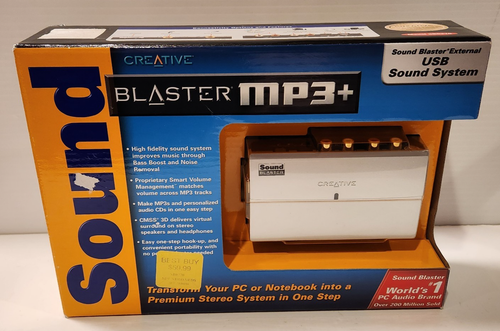 Creative Sound Blaster MP3+ Sistema audio USB esterno SB0270 NUOVO VECCHIO MAGAZZINO 2003