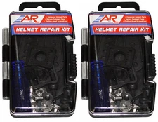 A&R Sports Helmet Repair Kit, 19-Piece w/ Case (2-Pack)