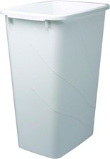 KV Trash Kitchen Pull-Out Replacement Bins Plastic Waste Bin 50QT White/Returned