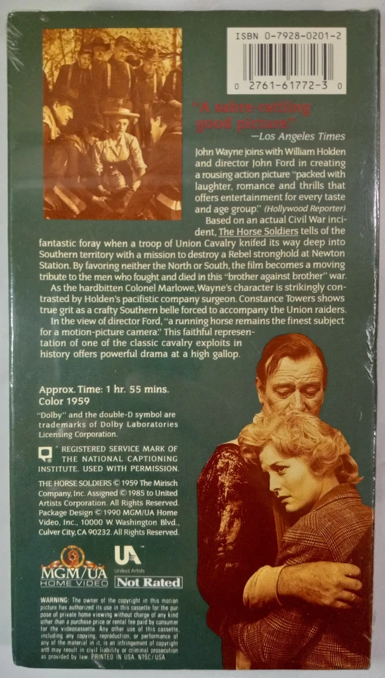 The Horse Soldiers (VHS, (1959), 1990), NEW/SEALED Foto 2 de 4