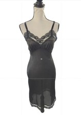 VTG Berkliff Lace Trim Babydoll Fairy Grunge Whimsigoth Slip Dress Size 34