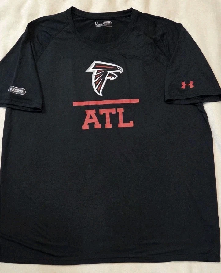 ATLANTA FALCONS LOT OF 2 MENS BLACK SHORT SLEEVE T SHIRTS SIZE 3XL. SEE DESCRIP. - Image 3 of 4
