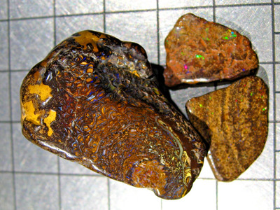 85 cts  EXQUISITE AUSTRALIEN BOULDER MATRIX TROMMELSTEINE OPAL Sammler VIDEO