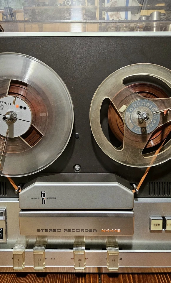 Registratore a bobine Philips N4418 Stereo Hi-Fi Revisionato e Funzionante.. - Immagine 3 di 4