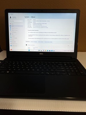 Dell Inspiron 5566 Laptop - Clean, Windows 11 Pro, OEM Adapter, Ready to use.