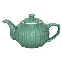 Greengate Teekanne Alice GrüN Kanne 1 Liter Everyday Geschirr Teapot Dusty Green