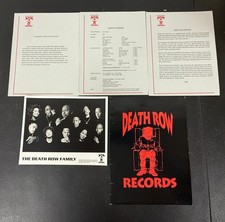 Death Row Records 1996 Press Kit Folder Family Photo 2Pac Snoop Dre Suge Knight